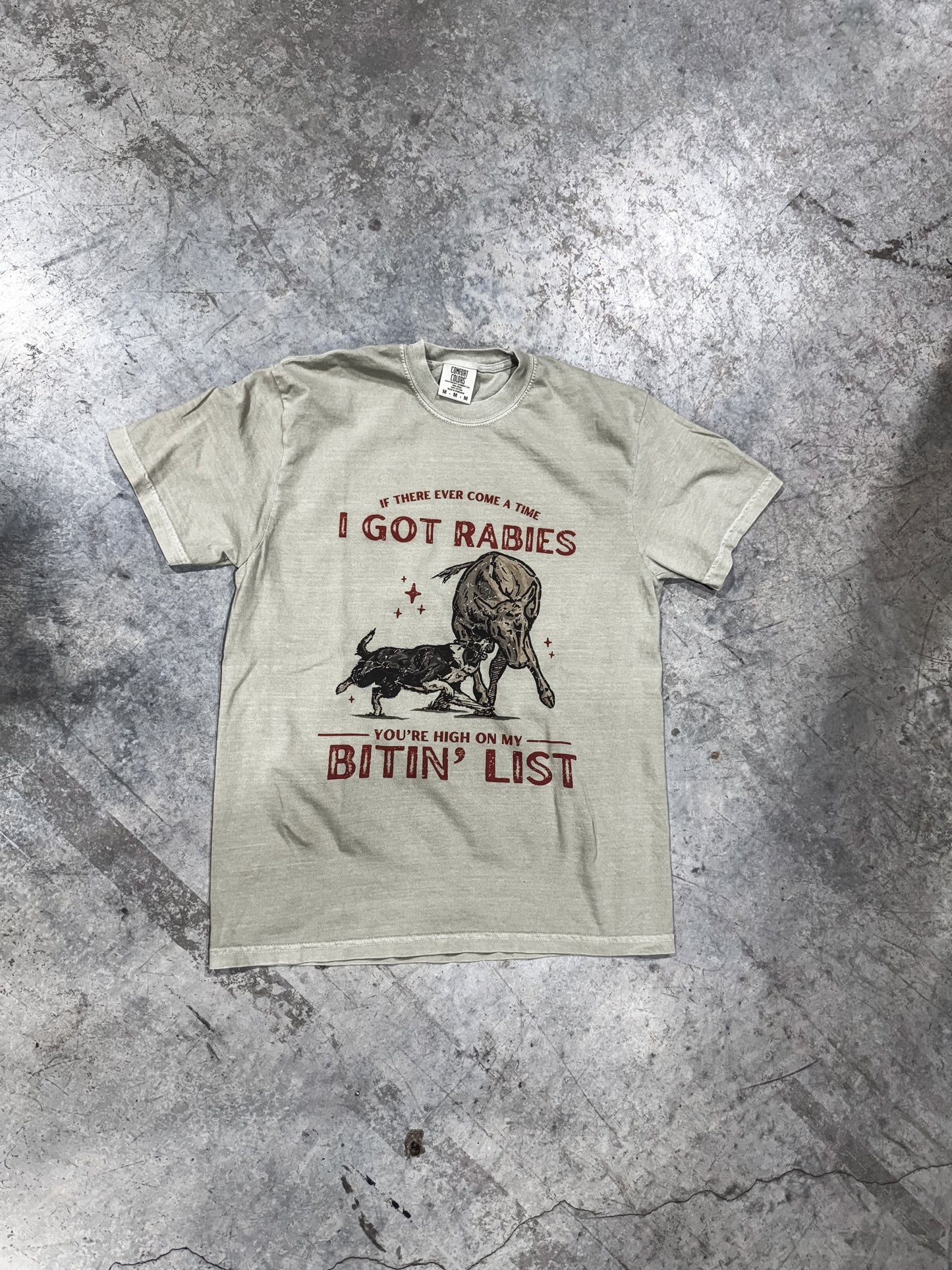 Bitin List Collie on Comfort Colors