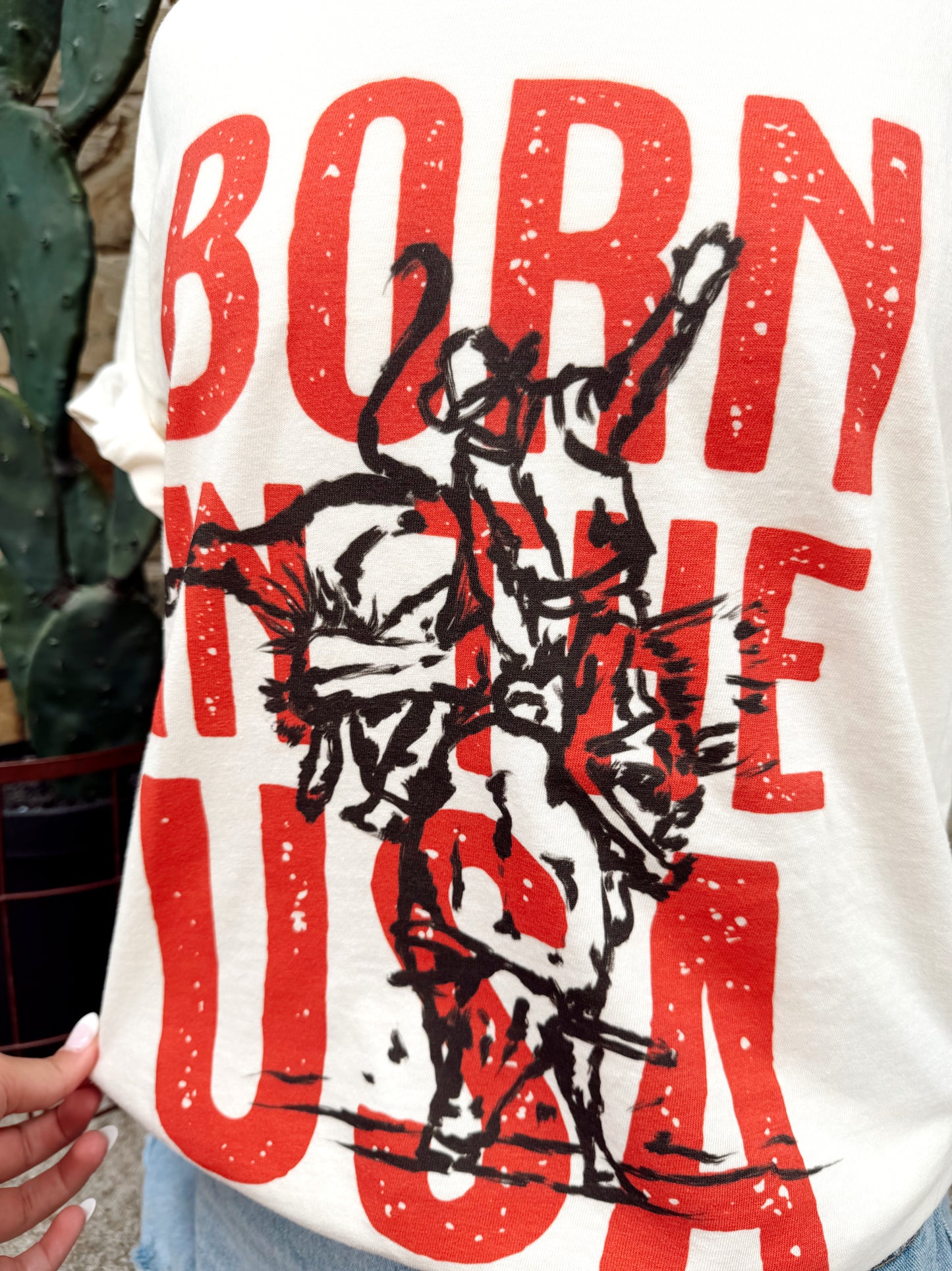 Born USA Bullrider Tee