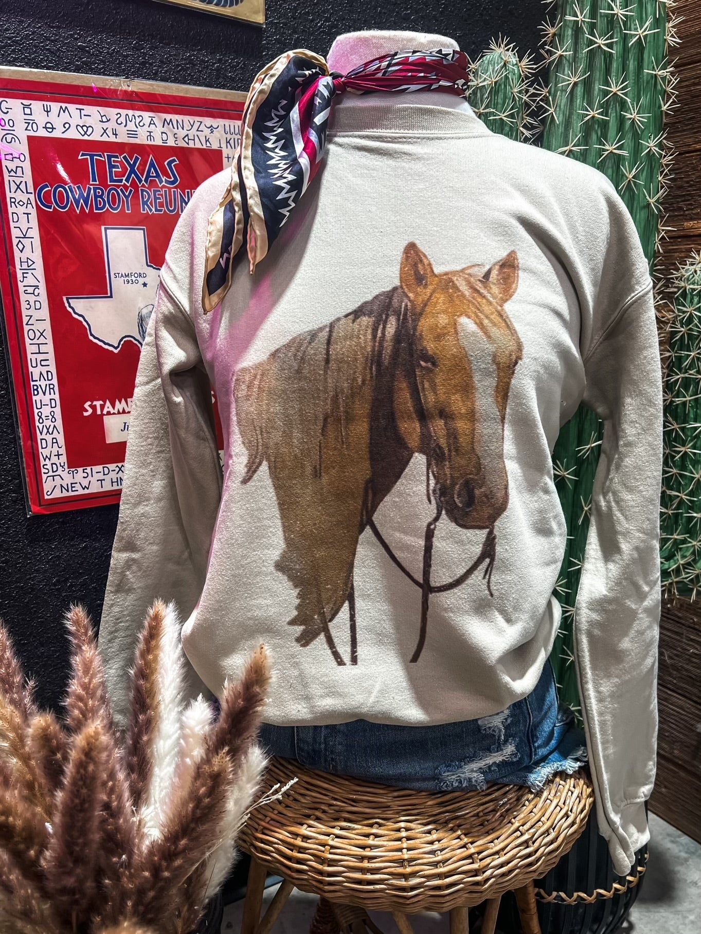 Custer Design on Sweatshirt