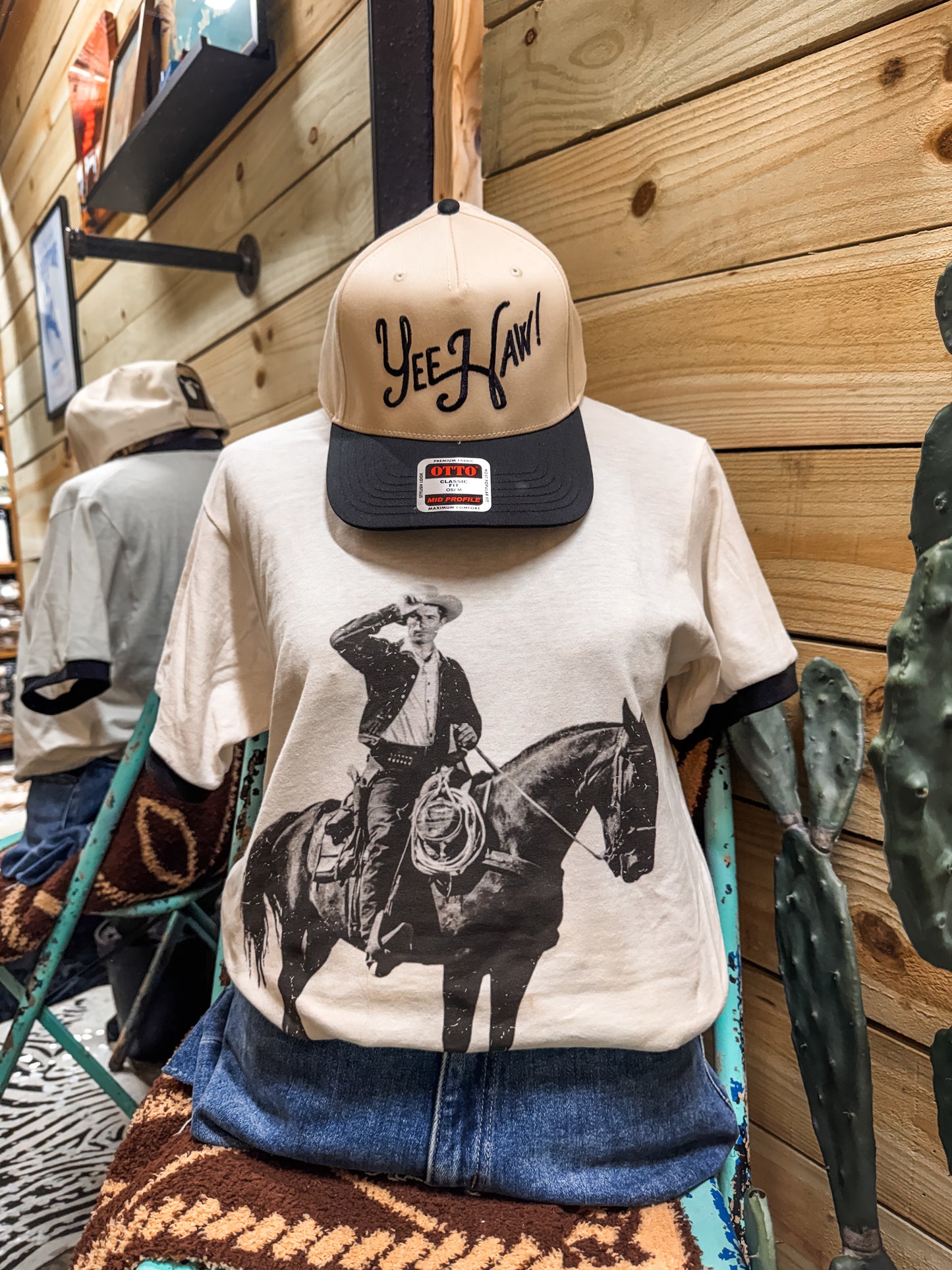 Vintage Cowboy Ringer Tee