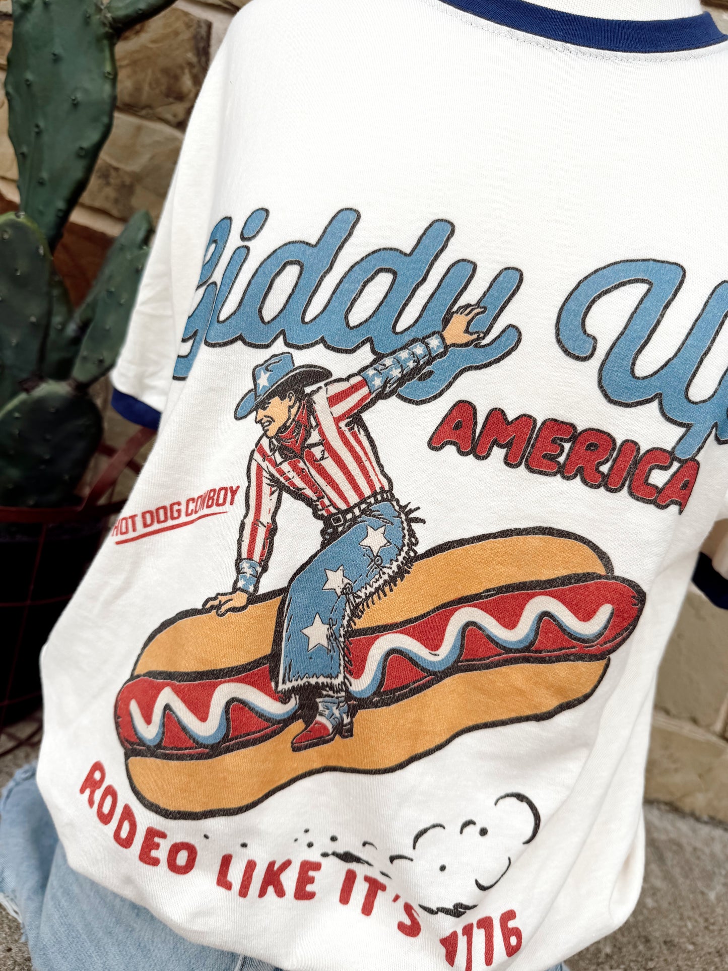 Hot Dog Cowboy Tee