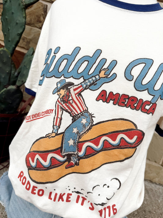 Hot Dog Cowboy Tee