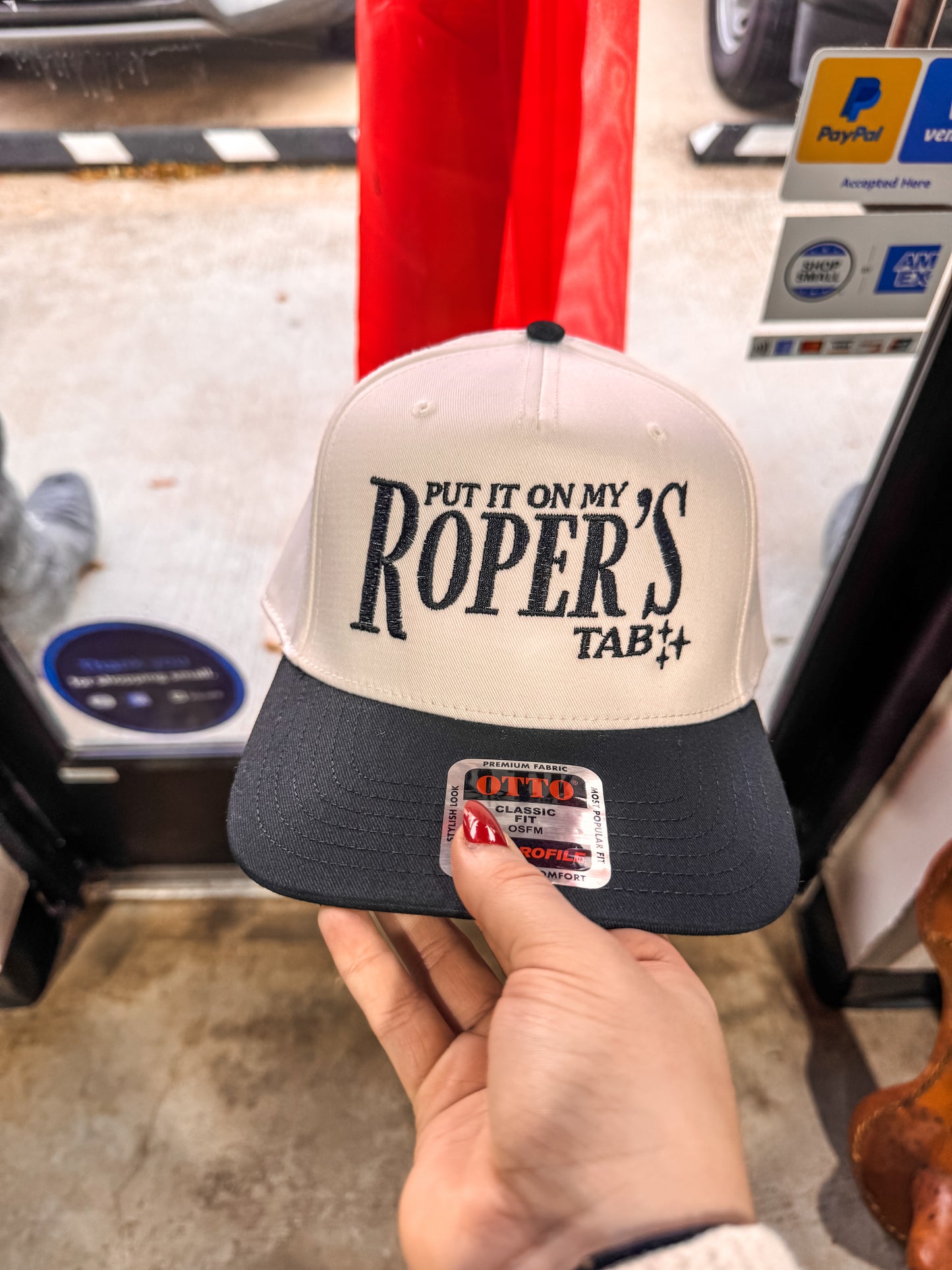 Put it on Roper's Tab