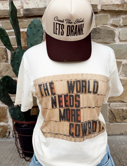 World Needs More Cowboys Tee
