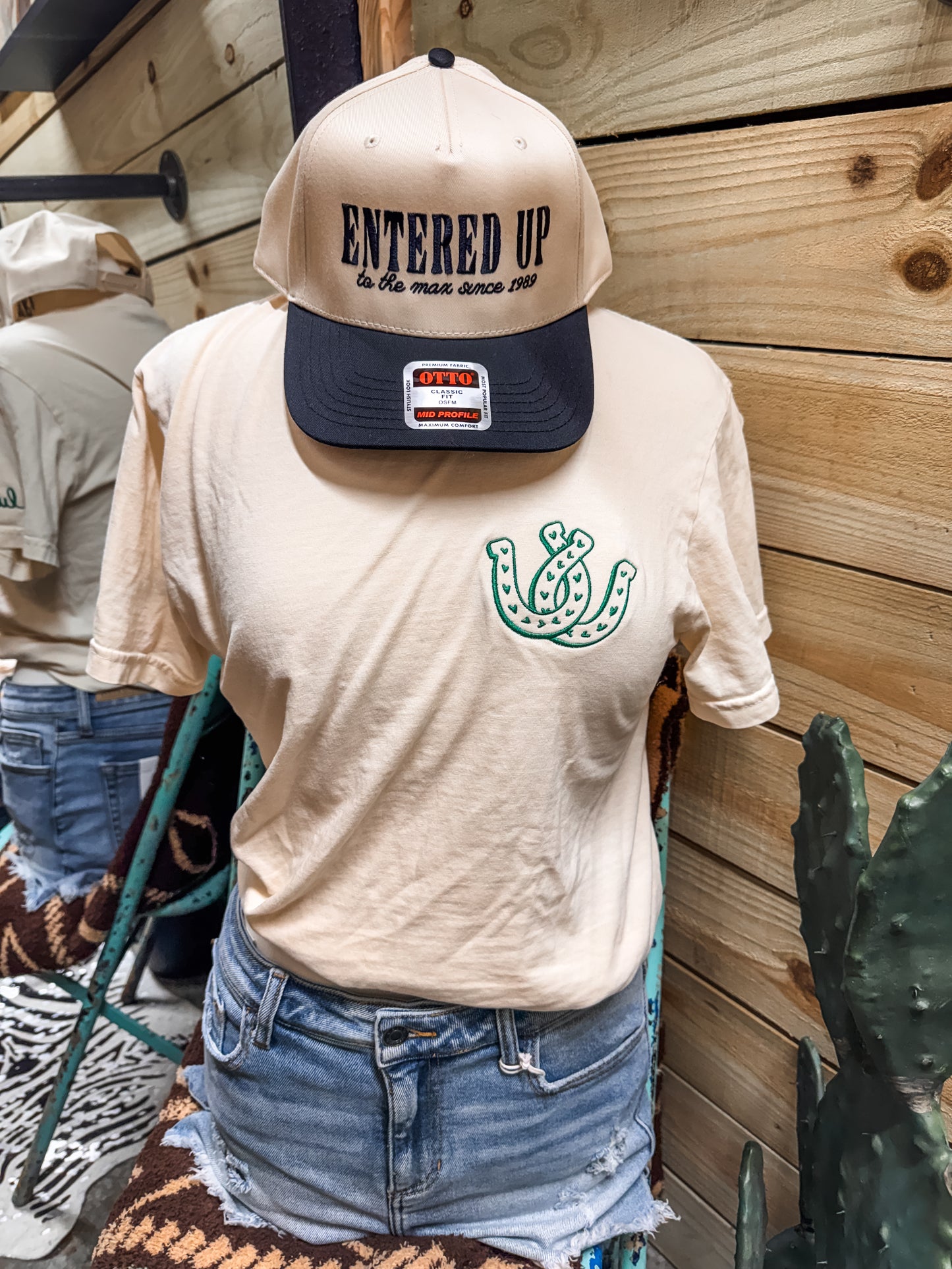 Lucky Embroidered Tee