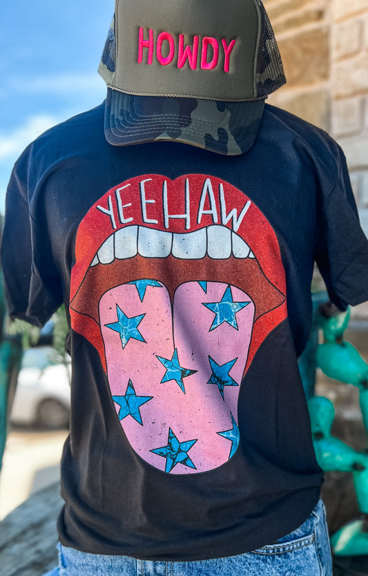 YeeHaw Star Lips Tee