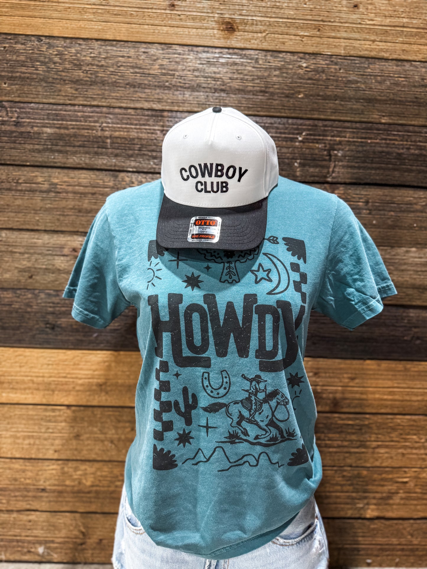 Howdy Cowboy Retro Tee