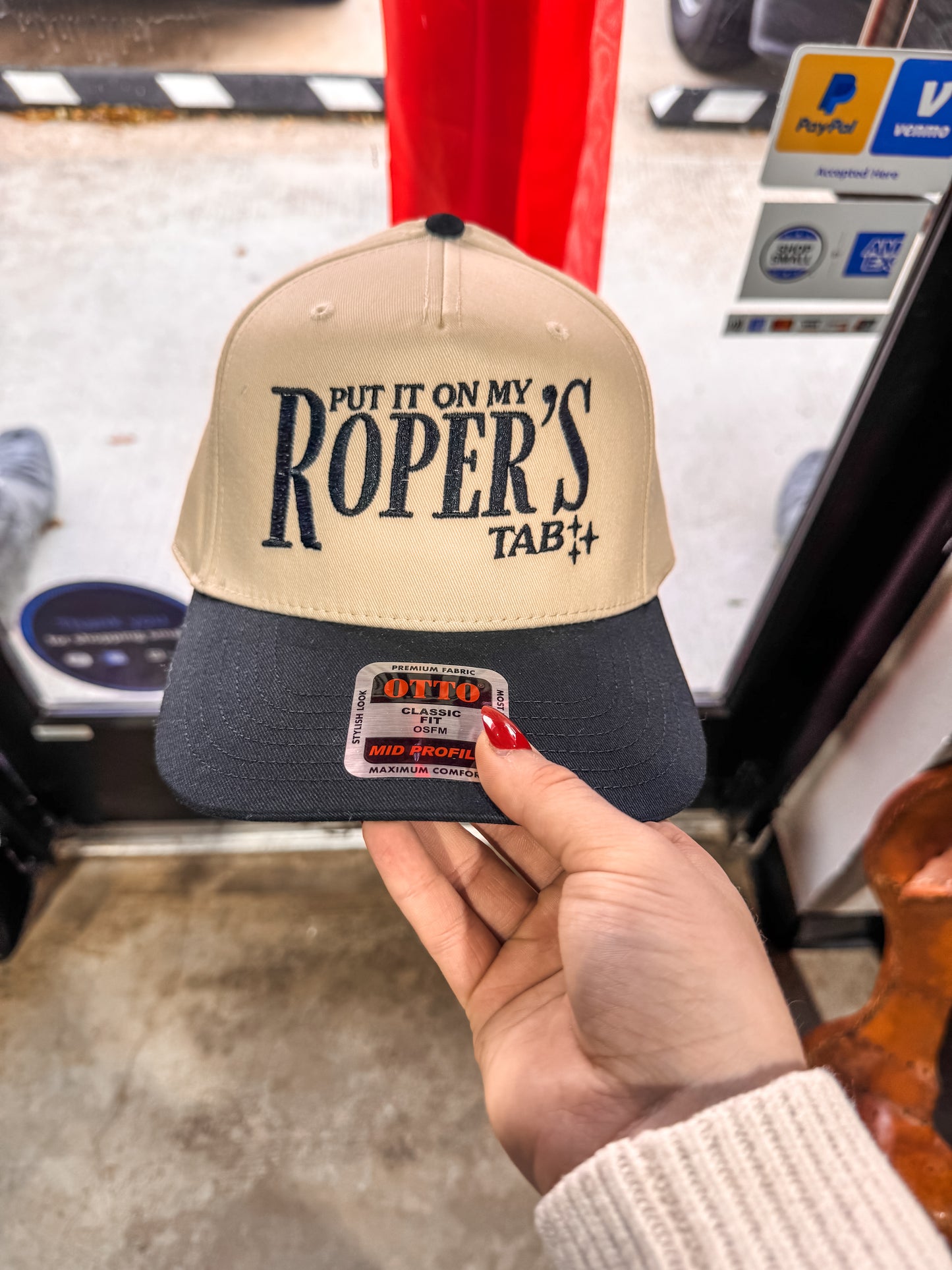Put it on Roper's Tab